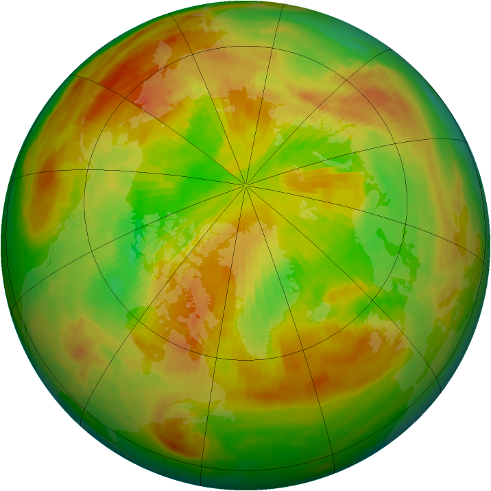 Arctic ozone map for 23 May 1981